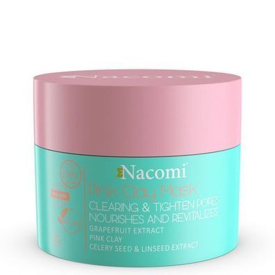 Nacomi Reinigende & Straffende Rosa Gesichtsmaske, 50 ml