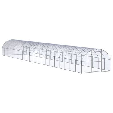 vidaXL Outdoor-Hühnerstall 3x20x2 m Verzinkter Stahl