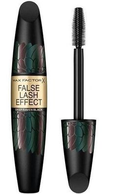 Luxuriöse Max Factor Volumen-Mascara in Tiefschwarz, 13,1ml. Erzielen Sie den perfekt