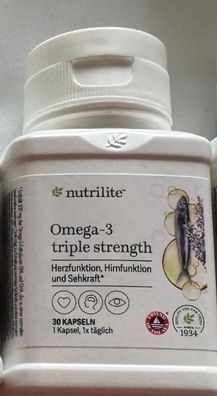 Omega-3 Triple Strength Nutrilite 30 Weichkapseln