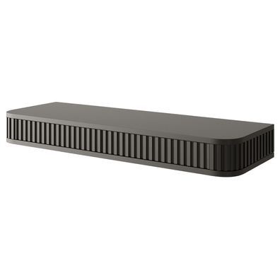 Selsey Ovarlo - Schminktisch hängend mit 2 Schubladen, Schwarz, 113 cm