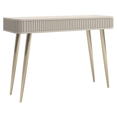 Selsey Ovarlo - Schminktisch mit 2 Schubladen, Greige, 113 cm