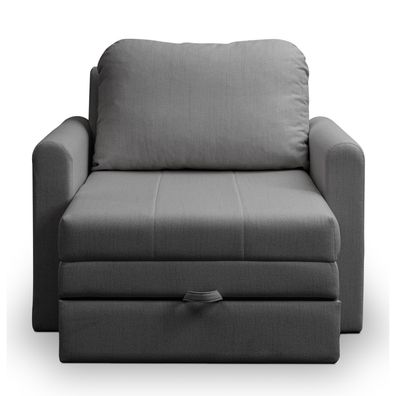 Selsey DEJANO - Schlafsessel - Dunkelgrau - 75x196 cm