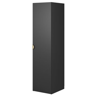 Selsey Moonir - Kleiderschrank 1-türig mit Stange , 50 cm, schwarz