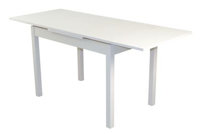 Vierfusstisch "Hugo II" ausziehbar, Weiß