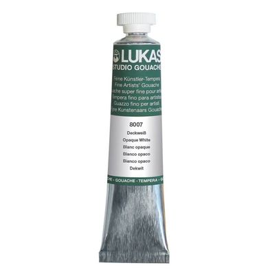 6x Lukas K80070007 Gouachefarbe STUDIO - 20 ml, Deckweiss