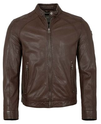 Gipsy by Mauritius - Herren Lederjacke Lammnappa braun