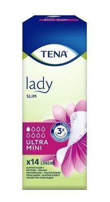 TENA Lady Slim Ultra Mini, 14 Stück - Diskreter Schutz