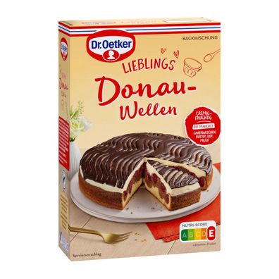 Dr. Oetker Donauwellen Backmischung mit Kirschencreme Packung 480g