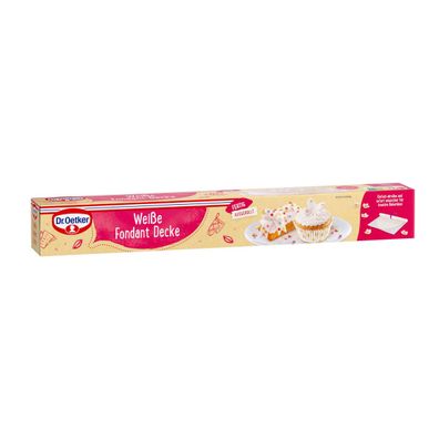 Dr. Oetker Weiße Fondant Decke gebrauchsfertig Packung 450 g