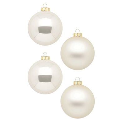 Weihnachtskugeln 12 Stk 8cm Champagne