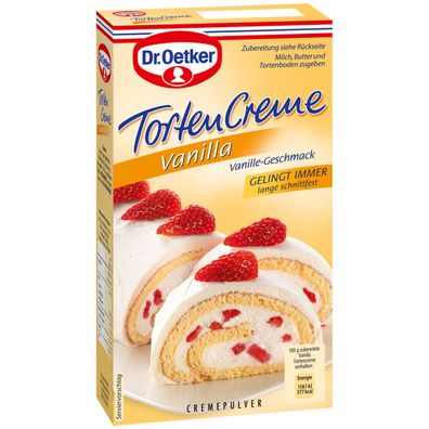 Dr Oetker Torten Creme Vanilla gelingsicher und schnittfest 140g