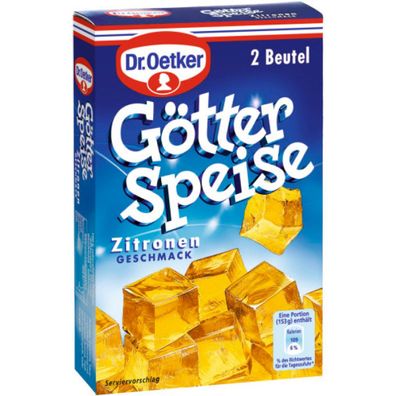 Dr. Oetker Götterspeise Zitronen Geschmack erfrischend und lecker 25g