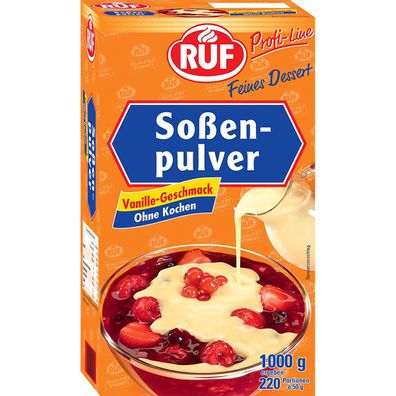 RUF Soßenpulver Vanille Geschmack ohne Kochen Profi Line 1000g