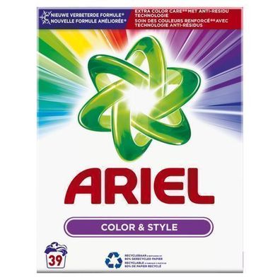 Ariel Color&Style Waschpulver für 39 Waschgänge 2535g