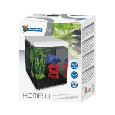 Superfish Home 15L - 25 L - 40 L - LED Komplett Set Nano Aquarium (schwarz o. weiß)