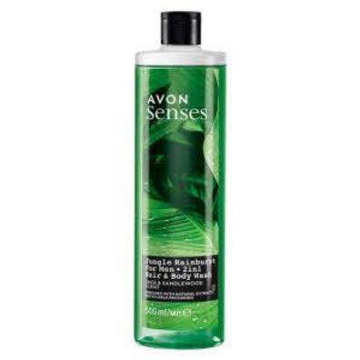 AVON senses Jungle Rainburst 2-in-1 Shampoo & Duschgel für Ihn 500 ml