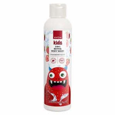 AVON naturals kids Duschgel & Schaumbad Erdbeere