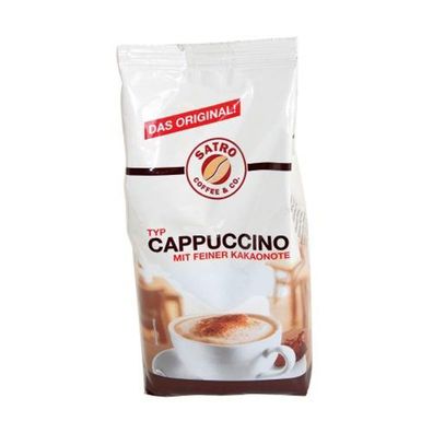 Satro klassischer Cappuccino mit feiner Kakaonote 500g 5er Pack