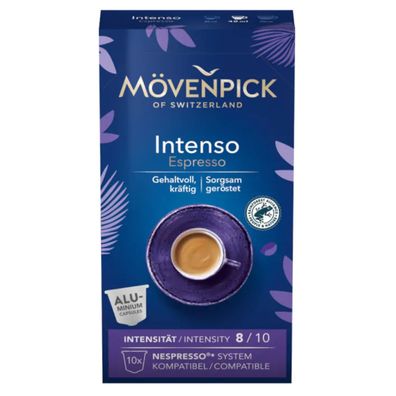 Mövenpick Kaffeekapseln Röstkaffee Intenso Espresso in Alukapseln 55g