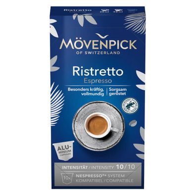 Mövenpick Kaffeekapseln Ristretto Espresso in Alukapseln 55g