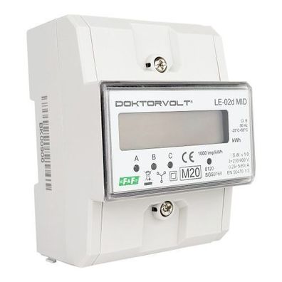 3 Phasige 0,25÷10(80)A Stromzähler MID Drehstromzähler Zähler LE-02D MID F&F
