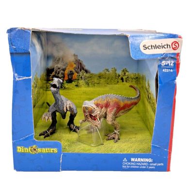 Schleich 42216 T-Rex Velociraptor Dinosaurs Dinosaurier Figuren