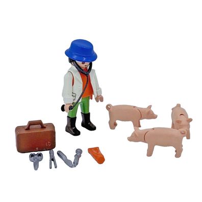 Playmobil 4495 Tierarzt Schweine Landarzt Bauernhof Tierklinik Figur Erweiterung