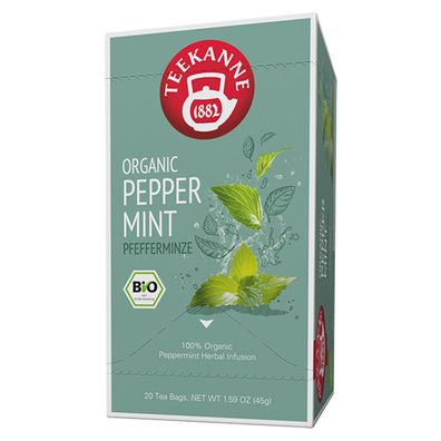 Teekanne Organic Peppermint Bio Pfeffermiztee 20 Teebeutel 35g