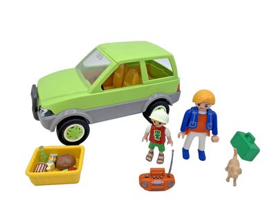 Playmobil Family Auto Jeep grün Hund Familie Urlaub Fahrzeug ähnlich 5436 9421