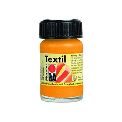 Marabu Textilmalfarbe Textil 15ml Textilfarbe T-Shirt Jeans 225 Mandarine