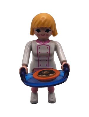 Playmobil Kellnerin Restaurant wie 6841 Series 10 Girls Bedienung Donut Tablett