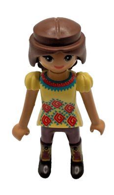 Playmobil Figur Spirit mit gelbem Shirt braunem Zopf mit Cowboystiefeln