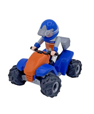 Playmobil Quad Racing Action City Life Rennen Fahrzeug Rennfahrer mit Helm Figur