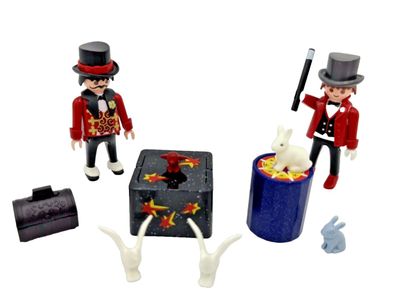 Playmobil Zauberer Magier Zauberbox Zauberstab Hase Tauben Figur Zirkus Konvolut