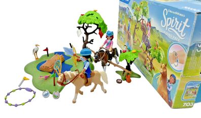 Playmobil Spirit 70330 Pferde Herausforderung am Fluss Spielzeug Tiere Pferd