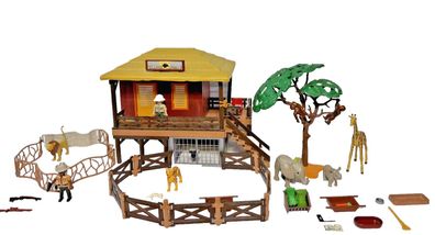 Playmobil Oambati Wildtierstation 4826 mit mehr Tieren und Zubehör Afrika Tier