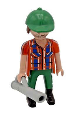 Playmobil Gärtner mit Laubbläser Figures Series 10 6840 Waldarbeiter Laubsauger