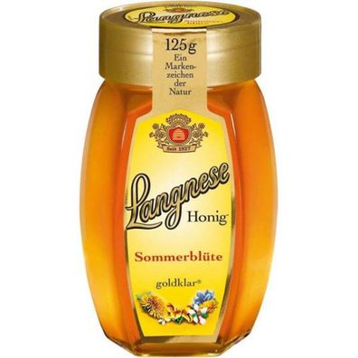 Langnese Feine Auslese Sommerblütenhonig Goldklar im Glas 125g