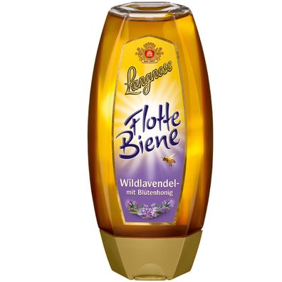 Langnese Flotte Biene Wildlavendel mit Blütenhonig süß und mild 500g