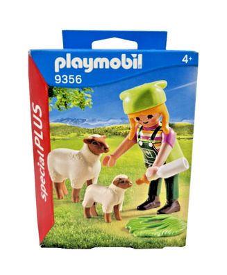 Playmobil 9356 Bäuerin mit Schafen Lamm special Plus Figur Bauernhof Schaf Tier