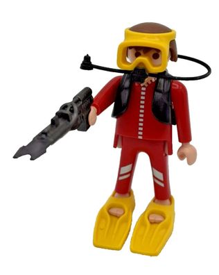 Playmobil Taucher Figur Unterwasser Tauchen Unterwasserwelt Harpune Flossen