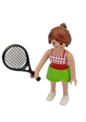 Playmobil Tennisspielerin Figur Tennis Sports & Action Sportlerin City Life rot