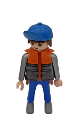 Playmobil Figur Mann mit Kappe Weste Jacke Kapuze City Life