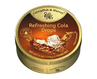 Cavendish & Harvey Bonbons mit Cola Geschmack Refreshing Cola Drops, 175g