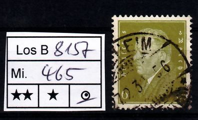 Los H8157: Deutsches Reich Mi. 465, gest