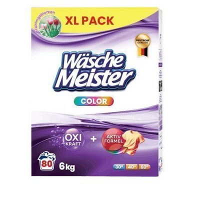 WäscheMeister Color Waschpulver 6 kg - Für strahlende Farben