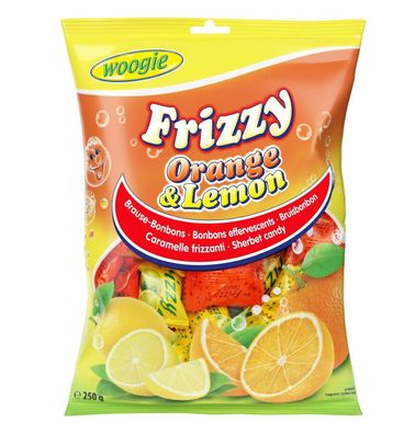 woogie Bonbons Frizzy Orange & Lemon 170g Das prickelt