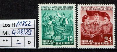 Los H11862: DDR Mi. 428/29 *