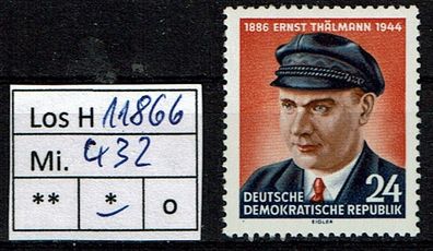 Los H11866: DDR Mi. 432 *